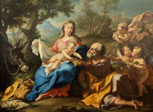 Ludovico Mazzanti - Riposo durante la fuga in Egitto