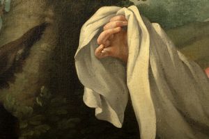 Ludovico Mazzanti : Riposo durante la fuga in Egitto  - Asta Dipinti e Disegni Antichi - Associazione Nazionale - Case d'Asta italiane