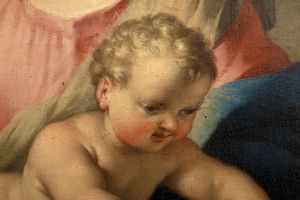 Ludovico Mazzanti : Riposo durante la fuga in Egitto  - Asta Dipinti e Disegni Antichi - Associazione Nazionale - Case d'Asta italiane