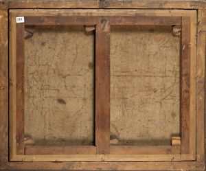 Scuola francese, secolo XVIII : Paesaggio con scena pastorale  - Asta Dipinti e Disegni Antichi - Associazione Nazionale - Case d'Asta italiane