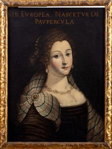 Scuola dell'Italia centrale, secolo XVII : Sibilla Samia; e Sibilla Europea, en pendant  - Asta Dipinti e Disegni Antichi - Associazione Nazionale - Case d'Asta italiane