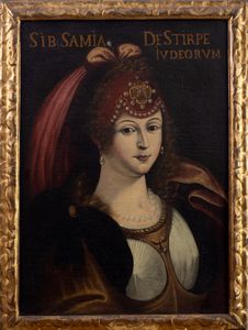 Scuola dell'Italia centrale, secolo XVII : Sibilla Samia; e Sibilla Europea, en pendant  - Asta Dipinti e Disegni Antichi - Associazione Nazionale - Case d'Asta italiane