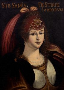 Scuola dell'Italia centrale, secolo XVII : Sibilla Samia; e Sibilla Europea, en pendant  - Asta Dipinti e Disegni Antichi - Associazione Nazionale - Case d'Asta italiane