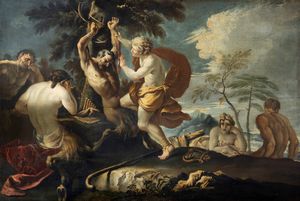 Scuola italiana, fine secolo XVII - inizi secolo XVIII - Apollo e Marsia