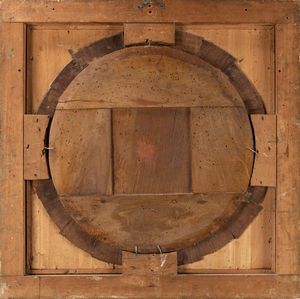 Scuola italiana, secolo XVII : Sacra Famiglia con San Giovannino e Sant'Anna  - Asta Dipinti e Disegni Antichi - Associazione Nazionale - Case d'Asta italiane