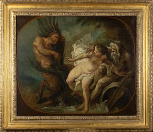 Charles-André van Loo : Pan e Siringa  - Asta Dipinti e Disegni Antichi - Associazione Nazionale - Case d'Asta italiane
