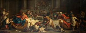 Seguace di Pierre Subleyras - Cena in casa di Simone il Fariseo