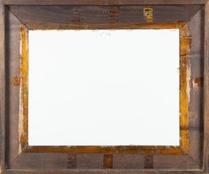 Scuola fiamminga, fine secolo XVII - inizi secolo XVIII : Paesaggio fluviale con scontro di cavalleria  - Asta Dipinti e Disegni Antichi - Associazione Nazionale - Case d'Asta italiane