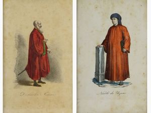 Personaggi illustri  - Asta Arredi e Dipinti da una dimora della Val d'Elsa - Lotti 1-303 - Associazione Nazionale - Case d'Asta italiane