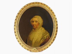 Artista inglese del XIX secolo - Ritratto di Rose Mary daughter of John Michelet of Molire Dauphiny and wife of Benjamin Heath