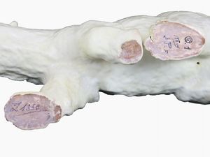 Eugenio Pattarino : Orso polare 1950 circa  - Asta Arredi e Dipinti da una dimora della Val d'Elsa - Lotti 1-303 - Associazione Nazionale - Case d'Asta italiane