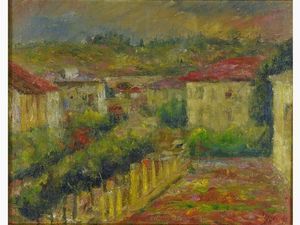 Arrigo Dreoni - Paesaggio 1947