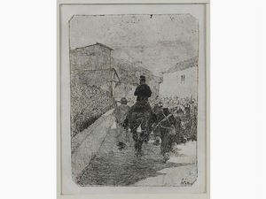 Giovanni Fattori - Passeggiata militare 1880 circa
