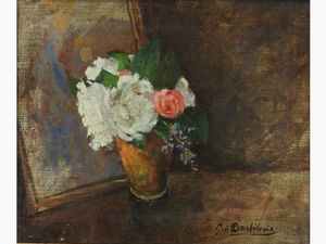 Giovanni Bartolena - Natura morta con vaso di fiori