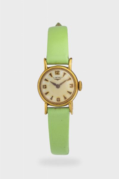 Mod. Lady dress Watch, anni '60<BR>Diam. 16 mm<BR>Cassa in oro rosa, con fondello a pressione. Quadrante argento con indici geometrici applicati. Movimento a carica manuale.  - Asta Orologi  - Associazione Nazionale - Case d'Asta italiane