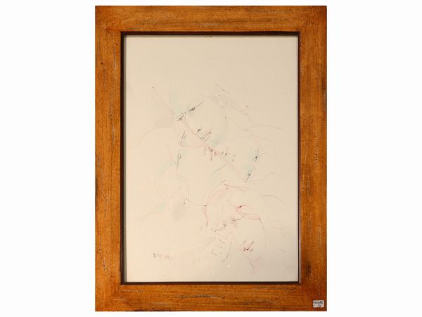 Due disegni ed una litografia  - Asta La casa classica. Stile intramontabile - Associazione Nazionale - Case d'Asta italiane