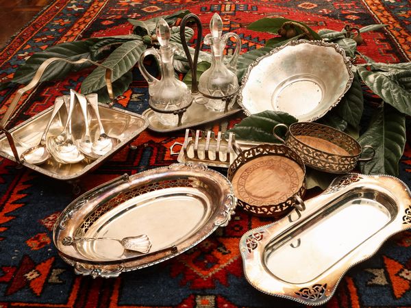 Accessori per la tavola in metallo argentato e argento  - Asta La casa classica. Stile intramontabile - Associazione Nazionale - Case d'Asta italiane
