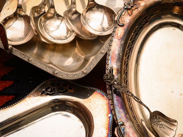 Accessori per la tavola in metallo argentato e argento  - Asta La casa classica. Stile intramontabile - Associazione Nazionale - Case d'Asta italiane