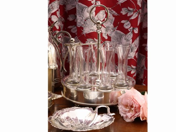 Lotto di accessori per la casa in metallo argentato  - Asta La casa classica. Stile intramontabile - Associazione Nazionale - Case d'Asta italiane