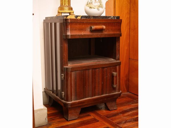 Coppia di comodini Art Dec� in satinwood  - Asta La casa classica. Stile intramontabile - Associazione Nazionale - Case d'Asta italiane
