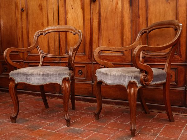 Coppia di poltroncine in rovere  - Asta La casa classica. Stile intramontabile - Associazione Nazionale - Case d'Asta italiane