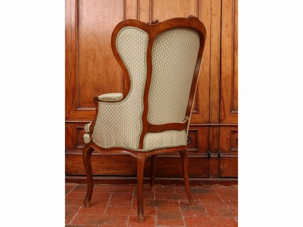 Poltroncina in noce  - Asta La casa classica. Stile intramontabile - Associazione Nazionale - Case d'Asta italiane