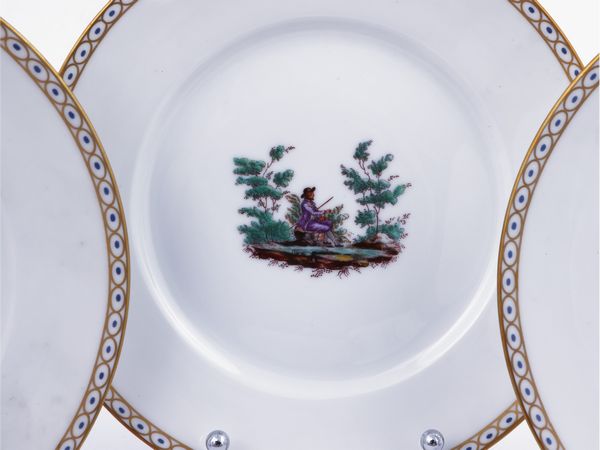 Servizio da caff� in porcellana policroma, Richard Ginori  - Asta La casa classica. Stile intramontabile - Associazione Nazionale - Case d'Asta italiane