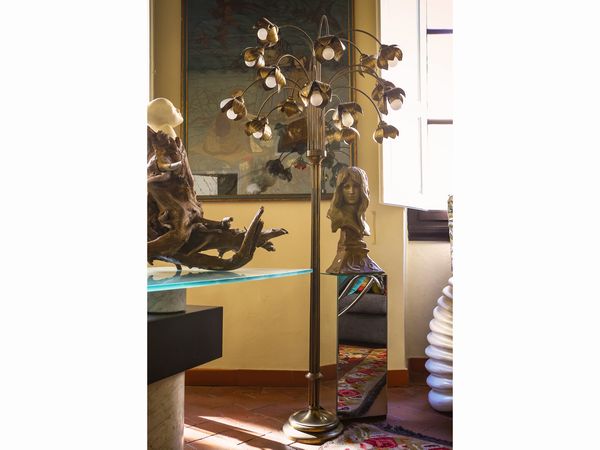 Piantana in ottone  - Asta La casa classica. Stile intramontabile - Associazione Nazionale - Case d'Asta italiane