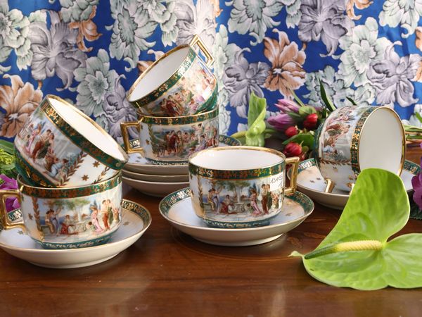 Servizio da caff� in porcellana, Ex Operai Ginori  - Asta La casa classica. Stile intramontabile - Associazione Nazionale - Case d'Asta italiane