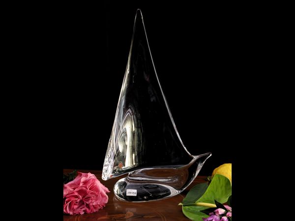 Barca a vela in cristallo soffiato, Vilca  - Asta La casa classica. Stile intramontabile - Associazione Nazionale - Case d'Asta italiane