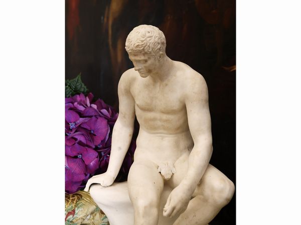 Hermes in riposo (Mercurio seduto)  - Asta La casa classica. Stile intramontabile - Associazione Nazionale - Case d'Asta italiane