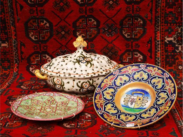 Lotto di maioliche, Cantagalli  - Asta La casa classica. Stile intramontabile - Associazione Nazionale - Case d'Asta italiane