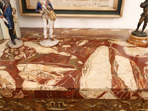 Console in legno intagliato e dorato  - Asta La casa classica. Stile intramontabile - Associazione Nazionale - Case d'Asta italiane