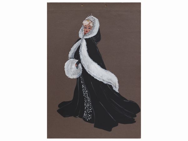 Studi per costumi teatrali  - Asta La casa classica. Stile intramontabile - Associazione Nazionale - Case d'Asta italiane