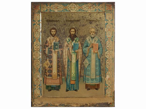 Due icone raffiguranti Madonna con Bambino e Santi  - Asta La casa classica. Stile intramontabile - Associazione Nazionale - Case d'Asta italiane