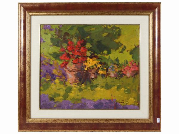 Aldo Mazzi : Giardino  - Asta La casa classica. Stile intramontabile - Associazione Nazionale - Case d'Asta italiane