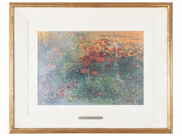 Francesco Pagliazzi : Scorcio di citt� - Scorcio campestre - Natura morta  - Asta La casa classica. Stile intramontabile - Associazione Nazionale - Case d'Asta italiane