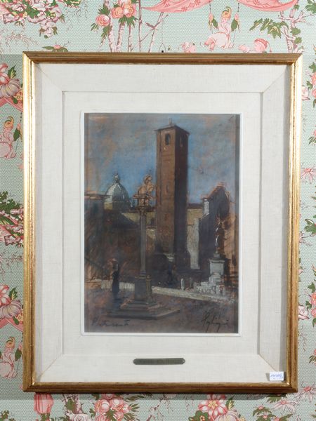 Francesco Pagliazzi : Lotto di tre dipinti  - Asta La casa classica. Stile intramontabile - Associazione Nazionale - Case d'Asta italiane