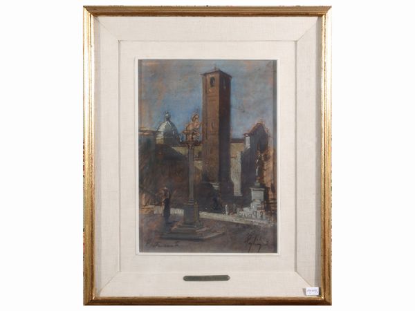 Francesco Pagliazzi : Lotto di due dipinti  - Asta La casa classica. Stile intramontabile - Associazione Nazionale - Case d'Asta italiane