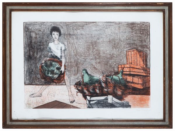 Eva Fischer : Figura a lavoro  - Asta La casa classica. Stile intramontabile - Associazione Nazionale - Case d'Asta italiane