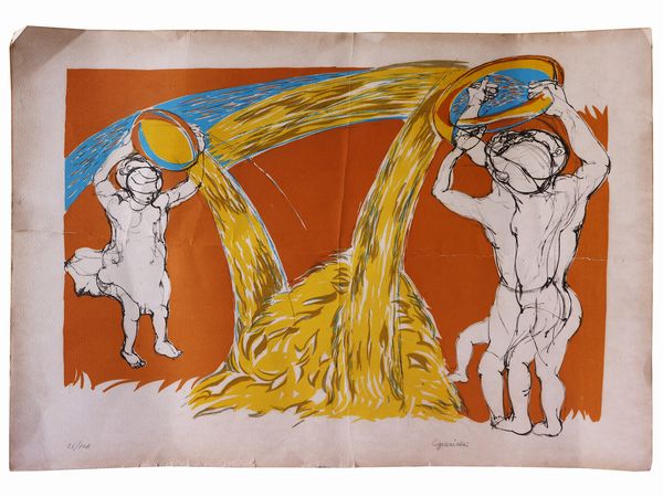 Lotto di grafica: Luigi Guerricchio, Fernando Farulli e Tullio Ghiandoni  - Asta La casa classica. Stile intramontabile - Associazione Nazionale - Case d'Asta italiane