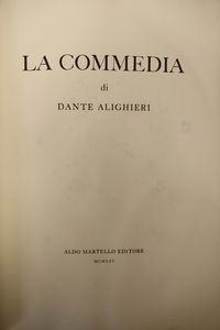 DANTE ALIGHIERI : La Divina Commedia  - Asta La casa classica. Stile intramontabile - Associazione Nazionale - Case d'Asta italiane
