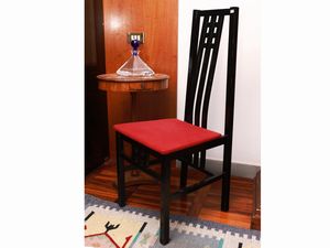 Coppia di sedie in legno ebanizzato  - Asta La casa classica. Stile intramontabile - Associazione Nazionale - Case d'Asta italiane