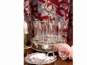 Lotto di accessori per la casa in metallo argentato  - Asta La casa classica. Stile intramontabile - Associazione Nazionale - Case d'Asta italiane