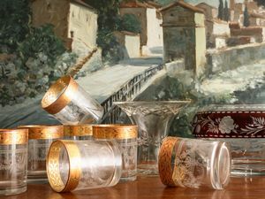 Lotto di accessori per la tavola in cristallo di Boemia  - Asta La casa classica. Stile intramontabile - Associazione Nazionale - Case d'Asta italiane