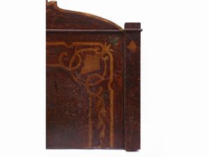 Testiera per letto matrimoniale in legno laccato e dipinto  - Asta La casa classica. Stile intramontabile - Associazione Nazionale - Case d'Asta italiane