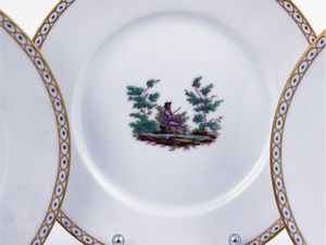 Servizio da caff� in porcellana policroma, Richard Ginori  - Asta La casa classica. Stile intramontabile - Associazione Nazionale - Case d'Asta italiane