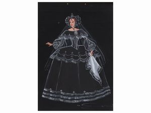 Studi per costumi teatrali  - Asta La casa classica. Stile intramontabile - Associazione Nazionale - Case d'Asta italiane