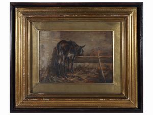 Mario Bordi - Mulo nella stalla