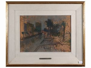 Francesco Pagliazzi - Lotto di due dipinti